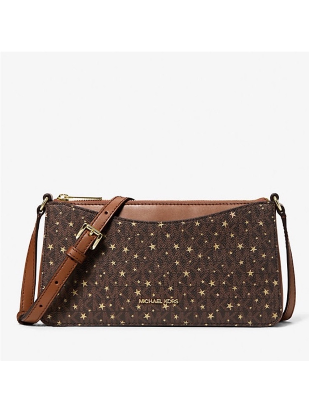 NWT MICHAEL KORS Arden Medium Printed Signature Logo Crossbody Bag
